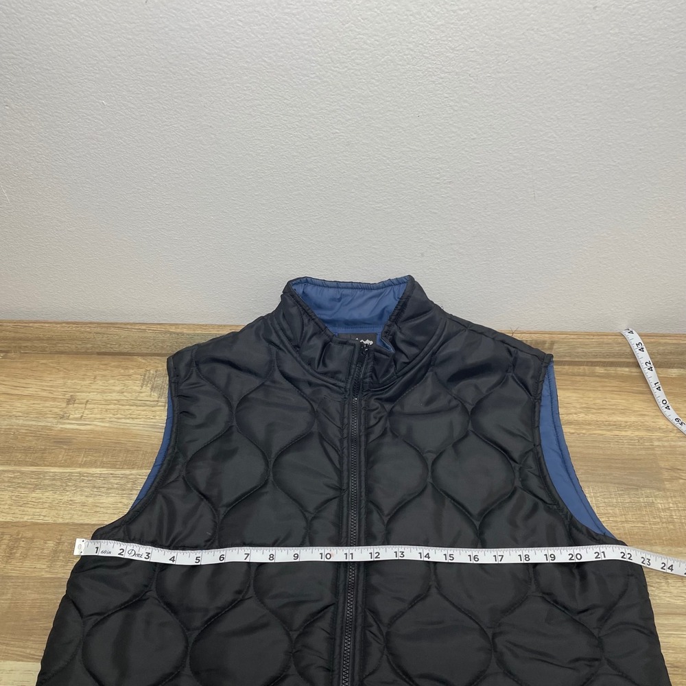 Teton‎ Gravity Research Quilted Insulated Zip Vest Mens L Black Vintage Made USA - Picture 5 of 6